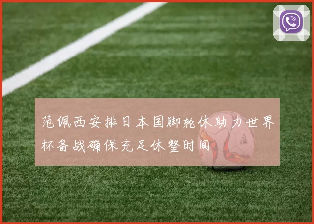 范佩西安排日本国脚轮休助力世界杯备战确保充足休整时间